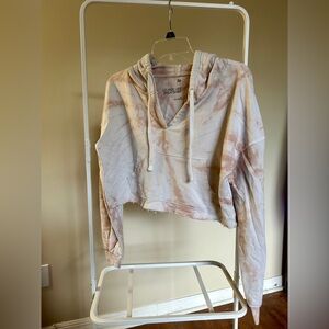 SO Tie-Dye Lounge Sweatshirt in Blush and Cream